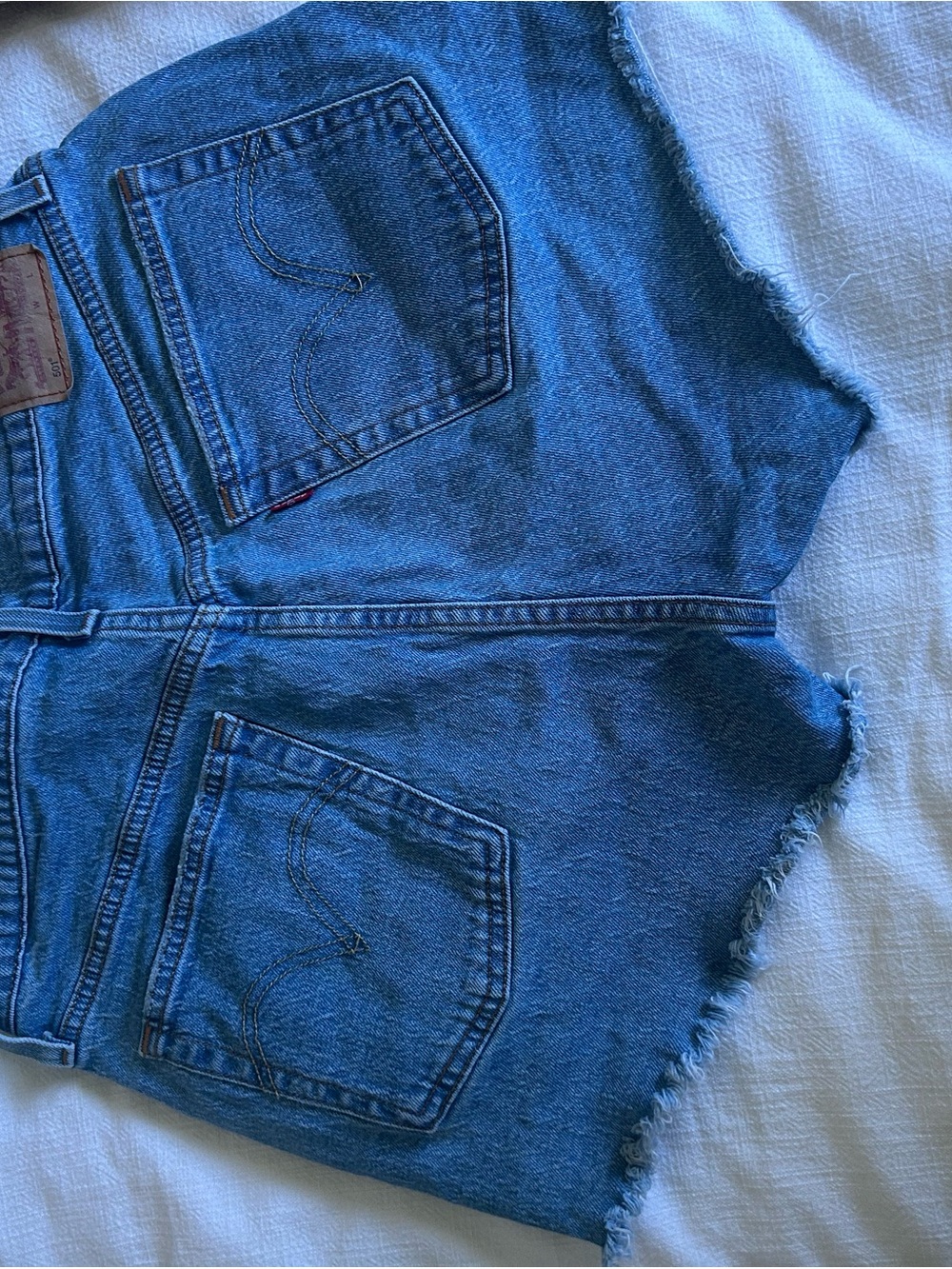 Levi's Blue Denim Jean Shorts